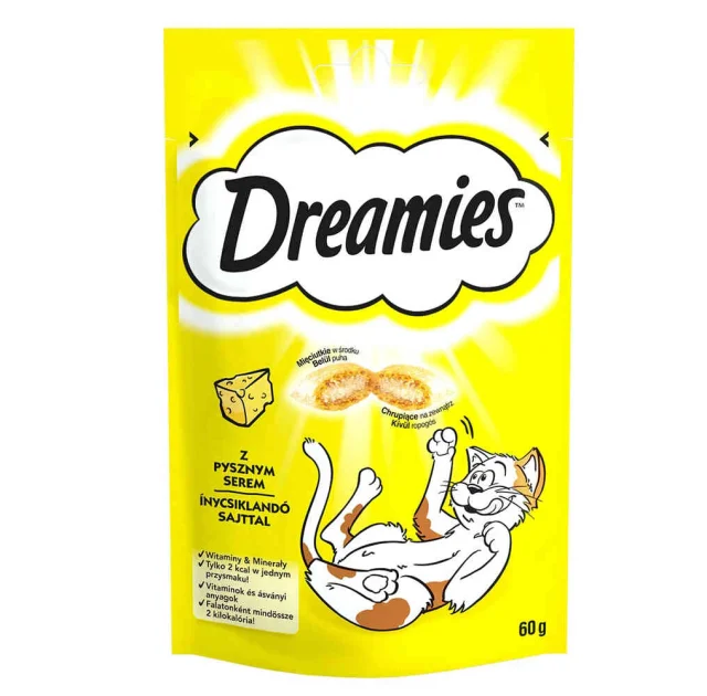 Лакомство Dreamies Chicken для кошек, с сыром, 60 г