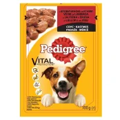Влажный корм Pedigree для взрослых собак, говядина и ягненок в соусе, 100 г