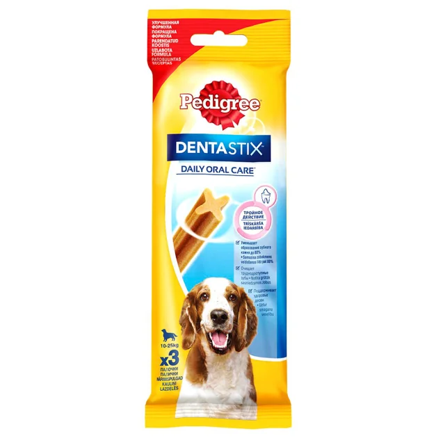 Лакомство Pedigree для чистки зубов у собак, 77 г