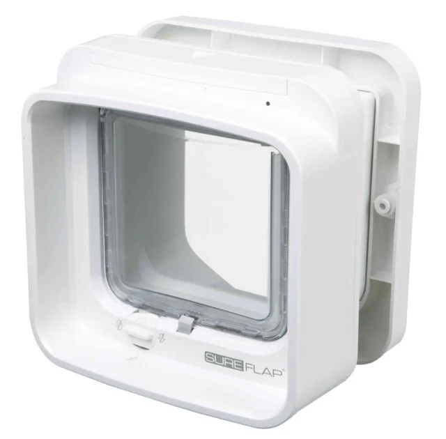 Дверца Trixie SureFlap Dual Scan 4-Way Cat Flap, для кошек, 21×21 см, белый