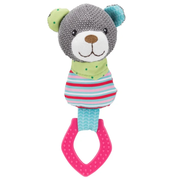 Игрушка Trixie - Junior мишка с кольцом, для собак, 23 см, ткань, полиэстер
