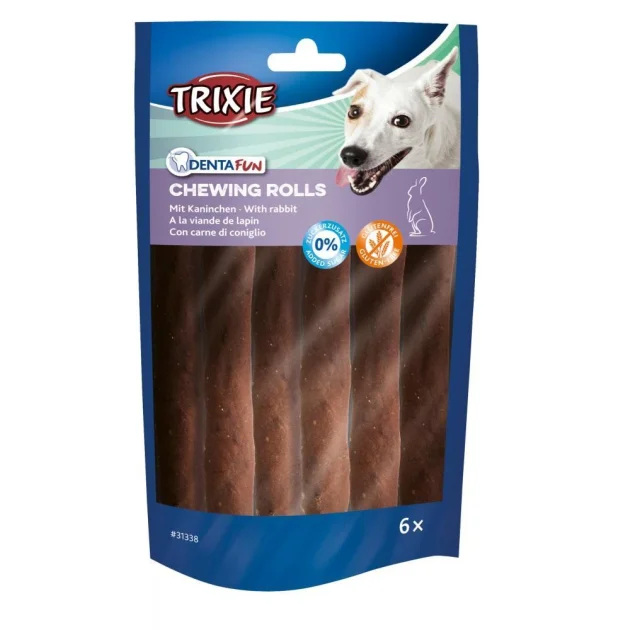 Жевательные палочки Trixie Denta Fun для собак, с кроликом, 12 см, 70 г, 6 шт