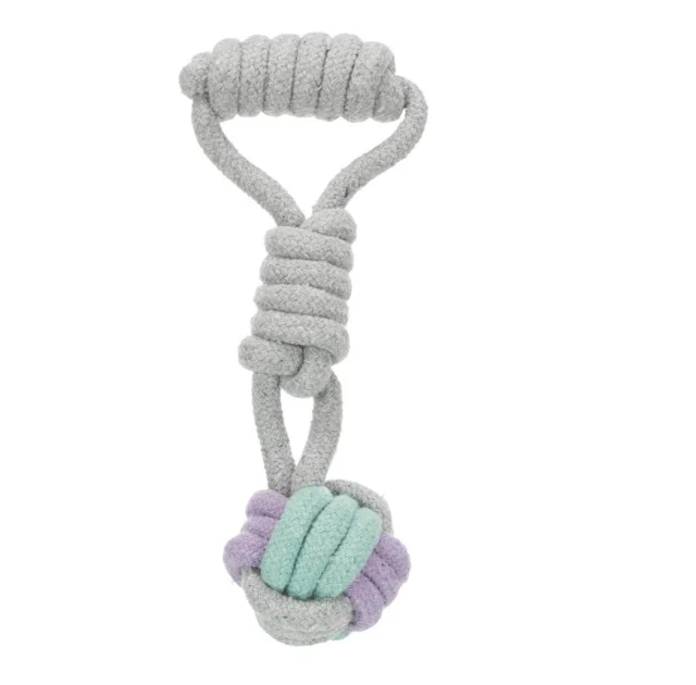 Игровой канат с узлом и ручкой Trixie для собак, 6 см, 23 см