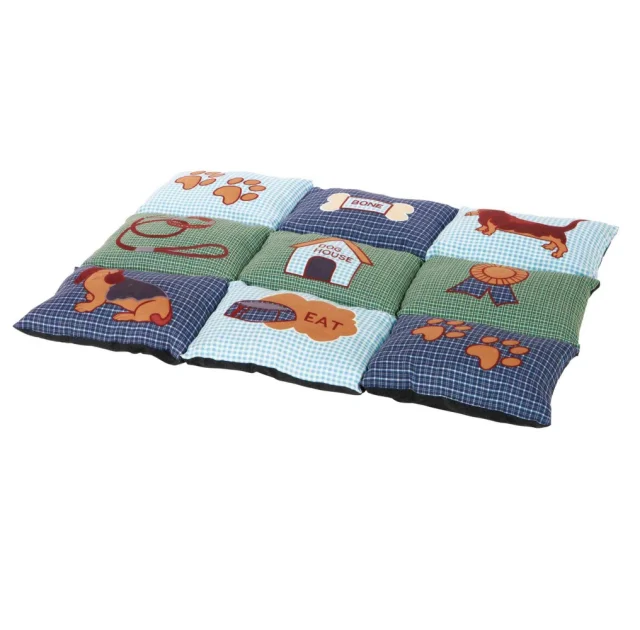 Подстилка Trixie Patchwork для собак, сине-зелёный, 80×55 см