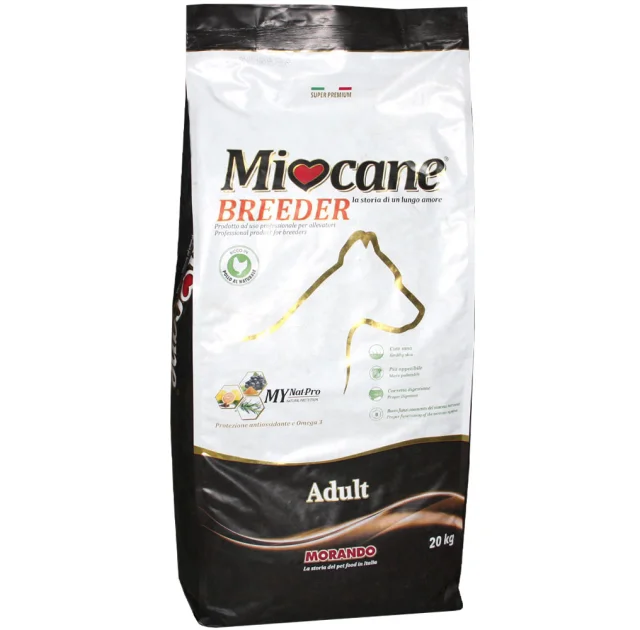 Сухой корм Morando MioCane Adult Lamb & Rice для взрослых собак средних пород, с ягнёнком и рисом, 20 кг