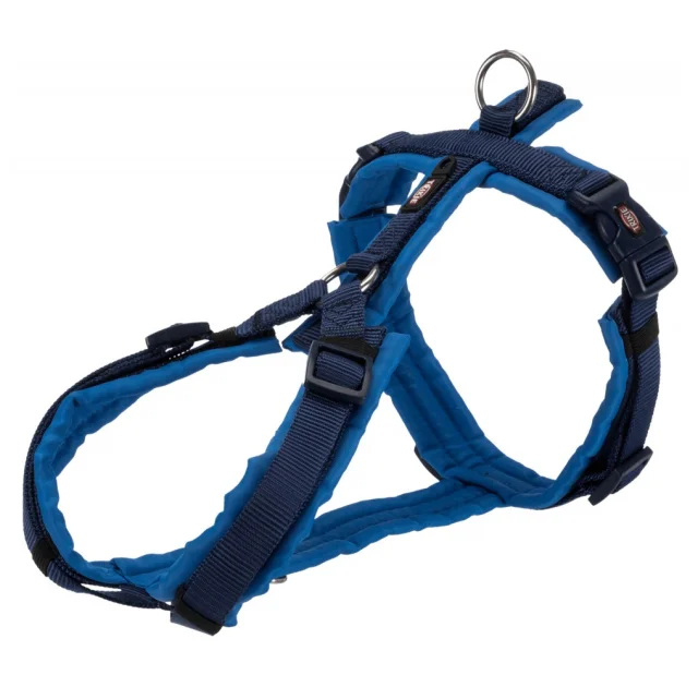 Шлея Trixie Premium Trekking Harness для собак, 70-85 см, 25 мм, размер L, индиго-синий