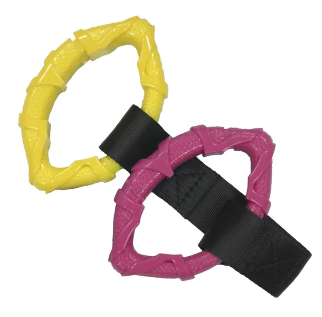 Игрушка Croci Catcher эспандер, для собак, резина, розово-желтый, 14 см