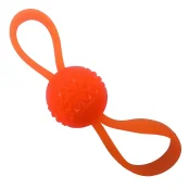 Игрушка Croci взрывной диаманд, для собак, резина/силикон, оранжевый, 25×6.3×6.3 см