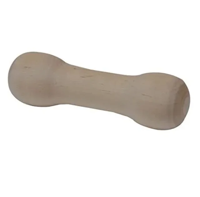Игрушка Croci гантеля, для собак, круглая, дерево, 22×6.5×6.5 см