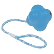 Игрушка Croci литой атом на веревке, для собак, резина, 13×51 см