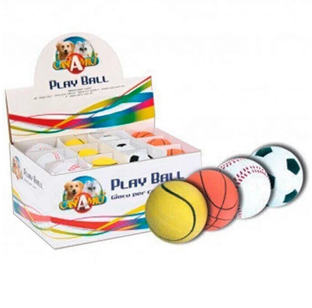 Игрушка Croci мяч, для собак, резина, 5.5 см, 4 вида