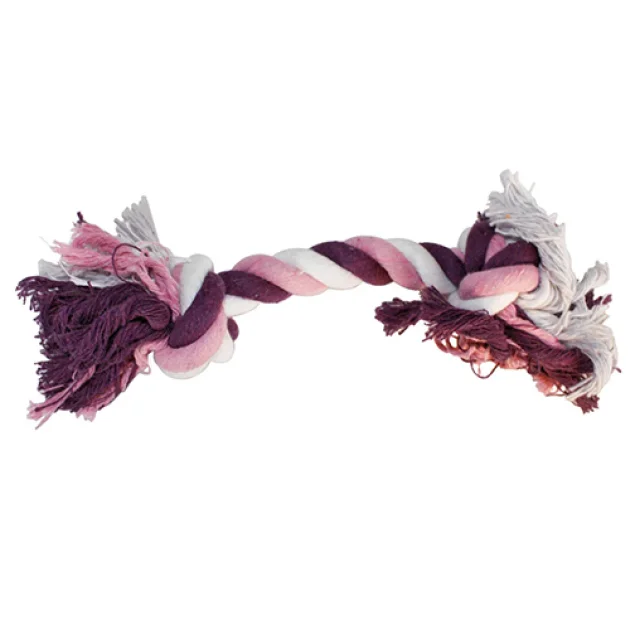 Игрушка Croci канат грейфер с узлами, для собак, фиолетовый, 30 см