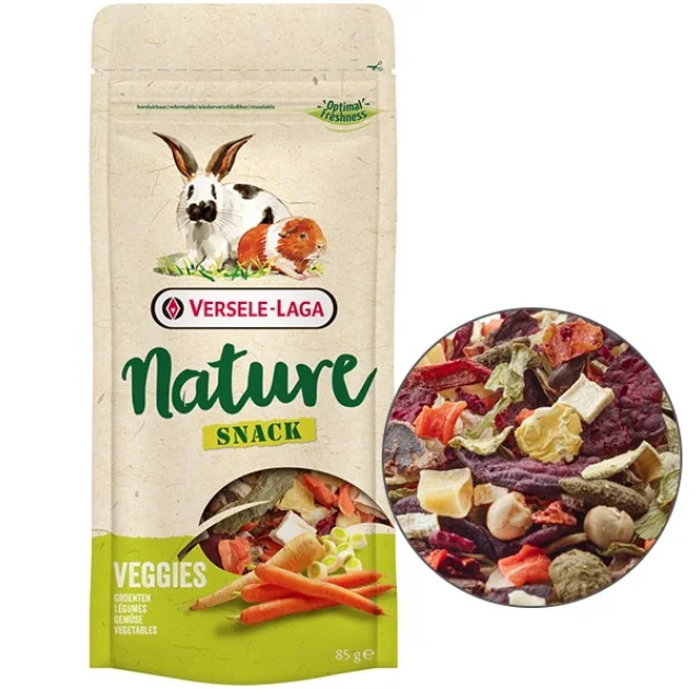 Корм Versele-Laga Nature Snack Veggies дополнительный, для грызунов, 85 г