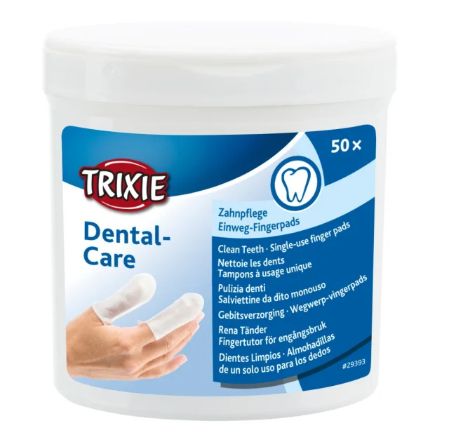 Салфетки одноразовые Trixie, для чистки зубов, 50 шт