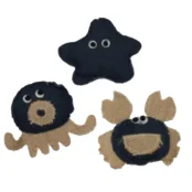 Игрушка Croci морепродукты мягкие, для котов, ассорти, 13 см, цена за 1 шт