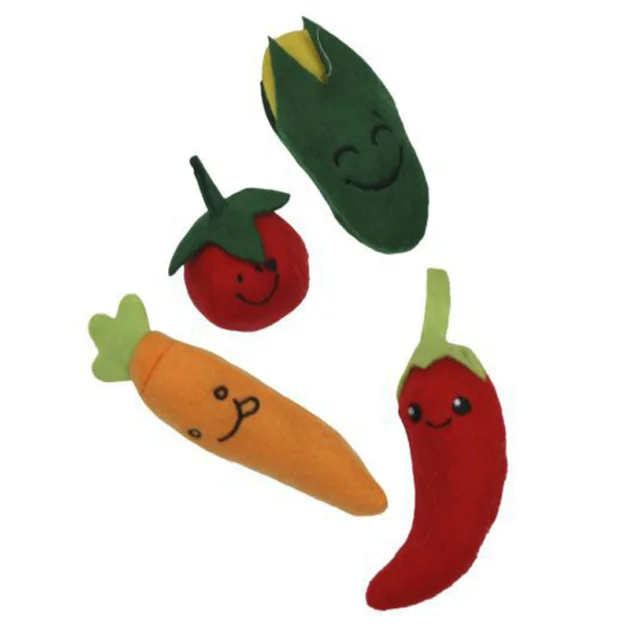 Игрушка Croci овощи, для котов, ассорти, 13 см, цена за 1 шт