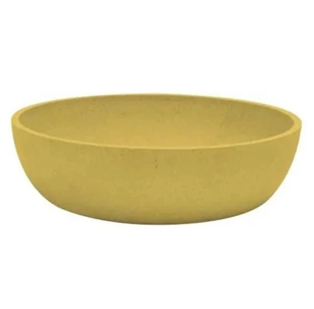 Миска Croci Bamboo для собак, бамбукове волокно, жовта, 1 л, 17 см