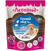 Консерва Леопольд готовый обед для собак, с говядиной и сердцем, 500 г