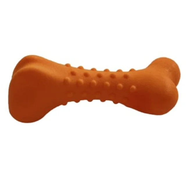 Іграшка AnimAll GrizZzly для собак, кістка, помаранчева, 11 × 4.7 см