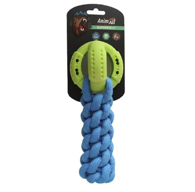 Игрушка AnimAll GrizZzly для собак, кроссфит с мячом, 24×10×6 см
