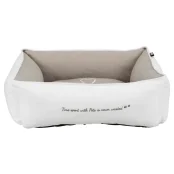 Лежак Trixie Pet's Home для собак, біло-коричневий, 80×60 см