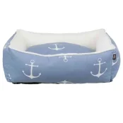 Лежак Trixie Anchor для собак, синьо-білий, 50×40 см