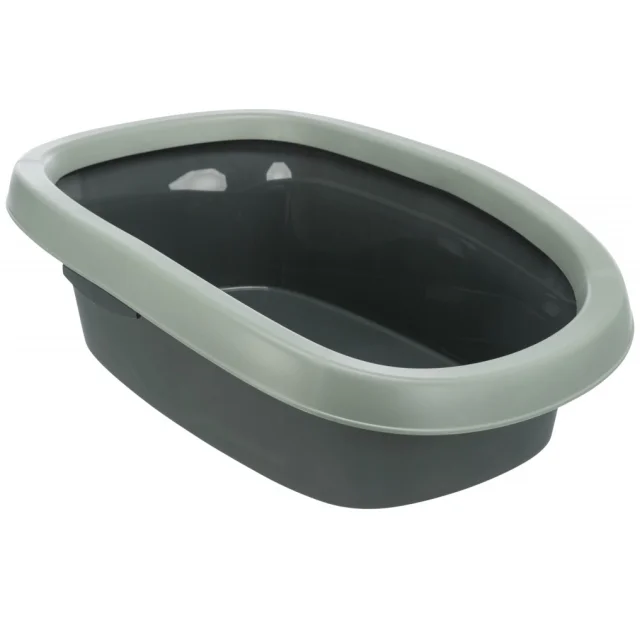 Туалет Trixie Be Eco Carlo, для кошек, 38×17×58 см, антрацит/серо-зеленый