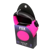 Поводок-рулетка Fox для собак до 20 кг, розовый, 3 м