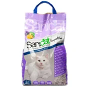 Комкующийся наполнитель Sanicat SuperPlus для кошачьих туалетов, с ароматом апельсина и лаванды, 2 л