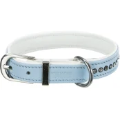 Ошейник Trixie Active Comfort S, с камнями, для собак, 23-28 см, 15 мм, голубой
