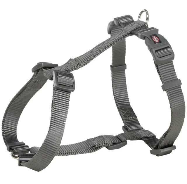 Шлея Trixie Premium H-Harness для собак, 30-44 см, 10 мм, розмір XS-S, графіт