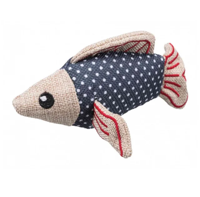 Игрушка Trixie рыба из джута, для кошек, 14 см
