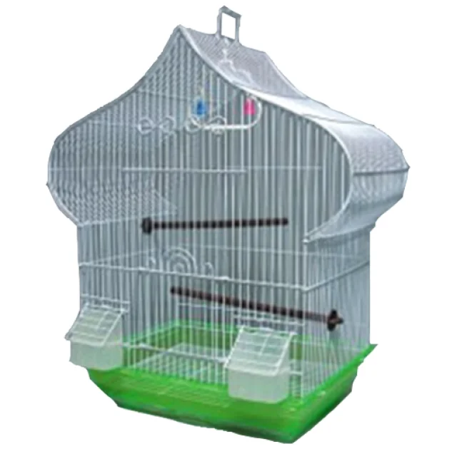 Клетка HomeZoo 408 для птиц, эмаль, цвета в ассортименте, 37.5×28.5×58 см
