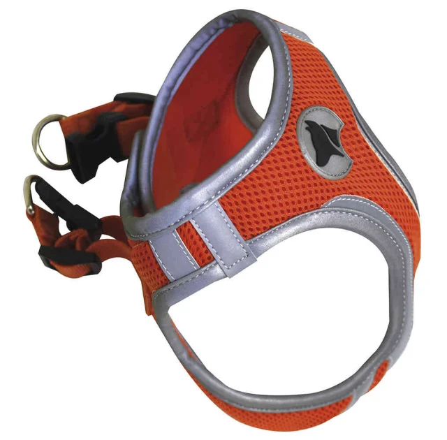 Шлея Croci Hiking Reflective для собак, нейлон, оранжевый, размер S, 34-41 см