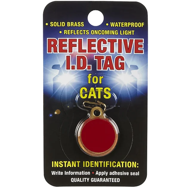 Брелок с адресником Coastal ID Tag, для кошек, красный