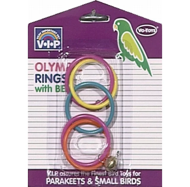 Іграшка Vo-Toys Olympic Rings для папуг, з дзвіночком