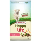 Сухой корм Happy Life Adult with Lamb для собак средних и крупных пород, с ягненком,3 кг