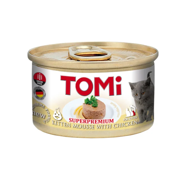 Консерви TOMi For Kitten with Chicken, з куркою, для кошенят, 85 г