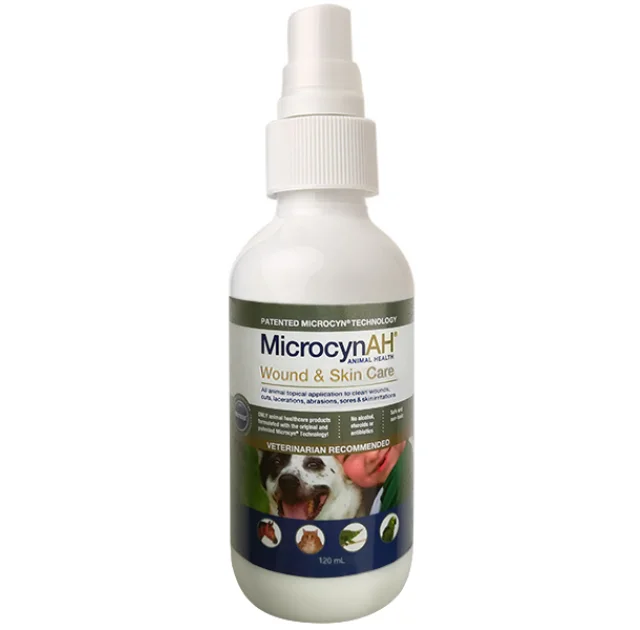 Спрей Microcyn Wound&Skin Care Spray, для обработки ран и ухода за кожей всех видов животных, 0.12 л
