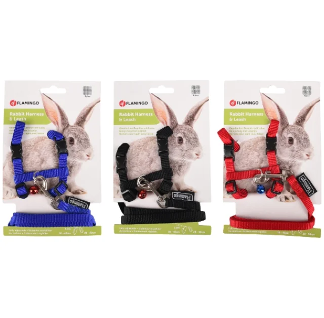 Шлея с поводком Flamingo Rabbit Harness+Lead, для кроликов