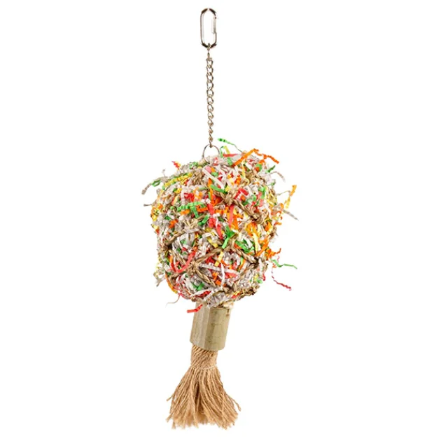 Игрушка Flamingo Papyr Parakeet Toy Bouquet, для попугаев, 10×11×41 см