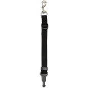 Поводок с крюком безопасности Croci Harness Safety Belt для собак, нейлон, черный, 2×150 см