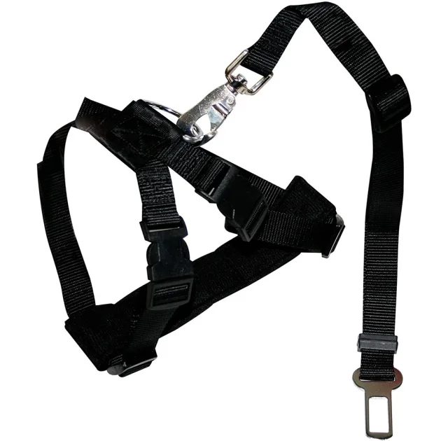 Шлея безопасности Croci Harness Safety Belt для собак, нейлон, размер S, черный, 30-70 см