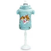 Куртка-жакет Croci Street Tiger для собак, весна/осень, серый, XXL, 40 см