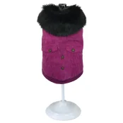Куртка Croci Pink Velvet для собак, зима, фиолетовый, M, 25 см