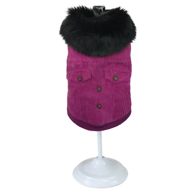 Куртка Croci Pink Velvet для собак, зима, фиолетовый, L, 30 см