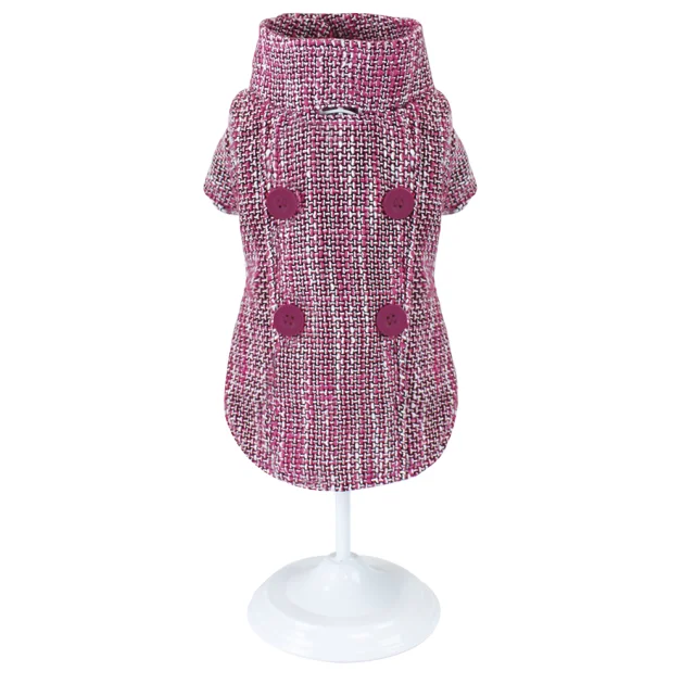 Куртка Croci Pinky Tweed для собак, зима, розовый, XL, 35 см