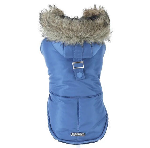 Куртка утеплена Croci Blue Parka для собак, зима, синій, XXL, 40 см