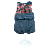 Куртка утепленная Croci Dachshund British для собак, зима, синий, XXXXL, 54 см