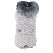 Куртка утепленная Croci Desire для собак, зима, серый, XL, 35 см